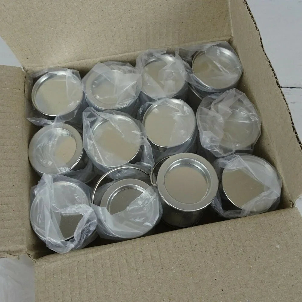 Clearance💎5/$25 Lot 12 Clear Candy Pails W/ Metal Lid Party Supplies New